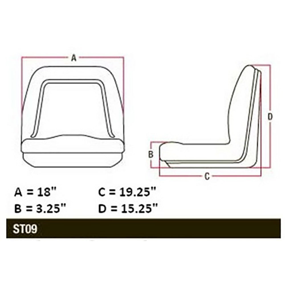 Michigan Style Seat TM333YL: fits Universal Several