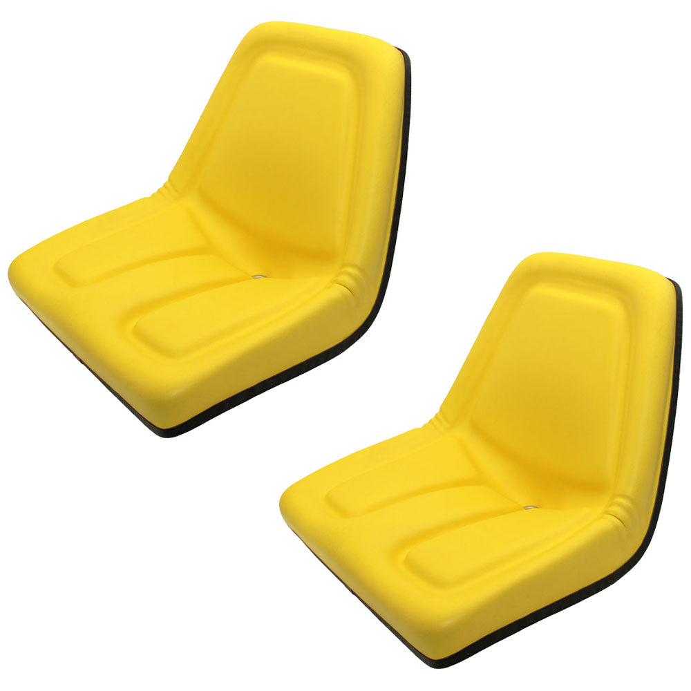 Set of 2 Yellow Seats Fits John Deere Fits JD Fits Gator AIP TM333YL