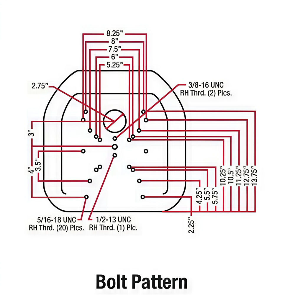 A-TM555BL Michigan Style Seat - Fits John Deere; Fits Kubota; Fits Massey Ferg +