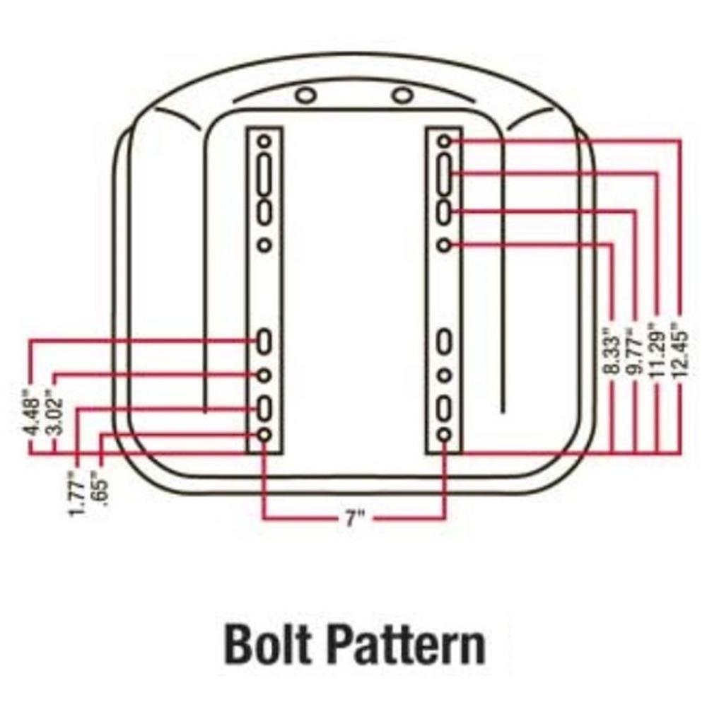TMS111BL Michigan Style Deluxe Seat Fits Ford Fits Case Compact Tractor