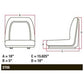TMS111GR  Michigan Style Fits Gator Seat w/ Slide Tracks Fits White Fits JD +