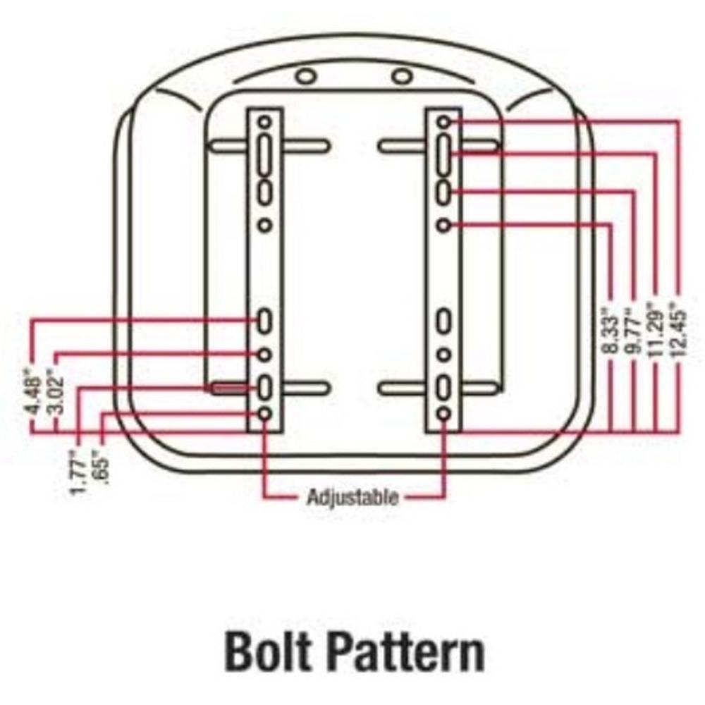 TMS444BL Universal Seat, Michigan Style, with Slide Track
