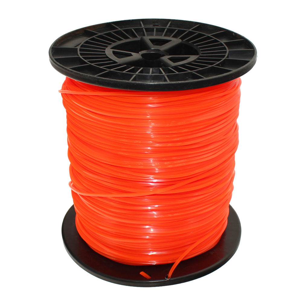 5 lb .095" Square Orange Commercial Trimmer Line Spool Roll Fits Echo Fits Stihl