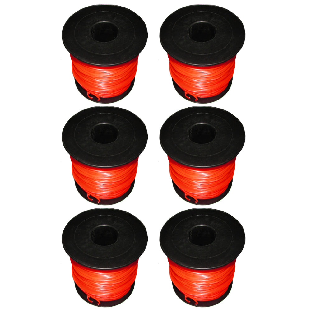 N/A Qty 6: Red Commercial Trimmer Line Fits Universal Products