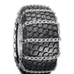 One Set Of Snow Blower Tire Chains for 400/480X8, 4.00/4.80-8 Tires 2-Link
