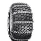 Set Of 2 410x350x6 Snow Thrower Tire Chains  2 Link Spacing