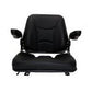 TS1100C Universal Fit Black Cloth Upholstery Tractor Seat w/ Folding Back/Arms