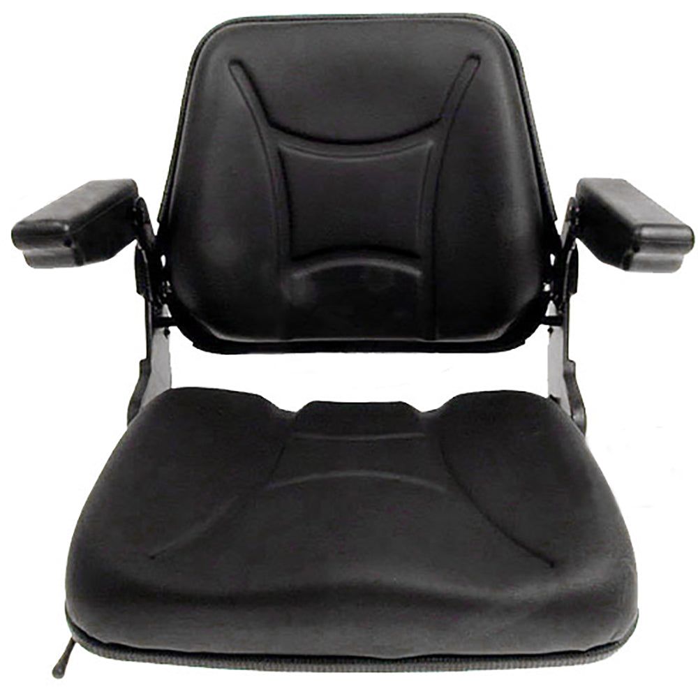 Fork Lift Seat Fold Down with Armrests & Slides Fits Universal Makes and Models