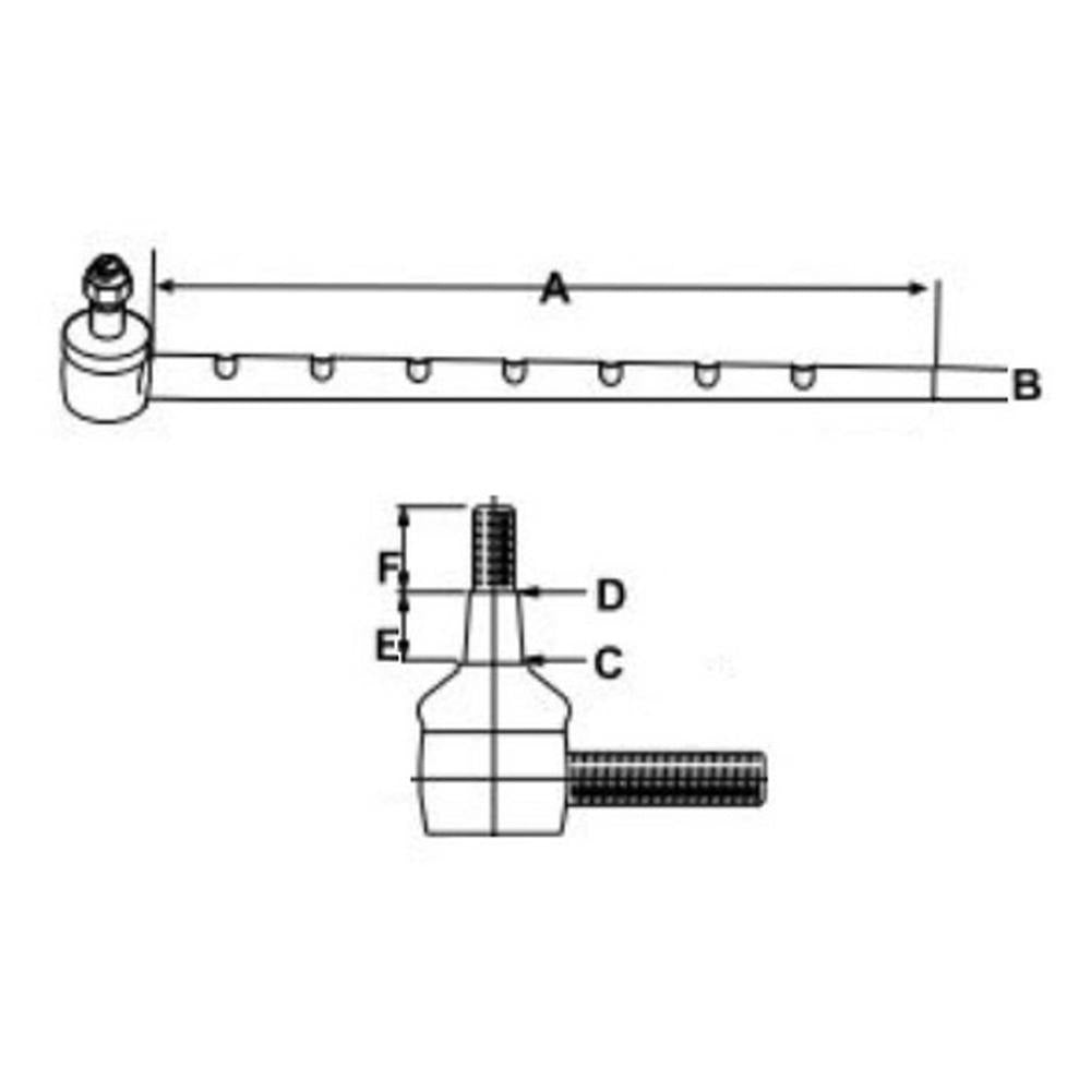 Tie Rod End - Outer fits Long 445 510 550 360 460 560 610 TX10823