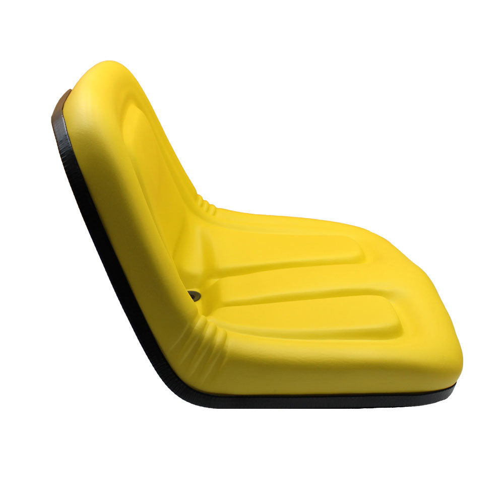 Yellow High Back Seat Fits John Deere Replaces AM105898