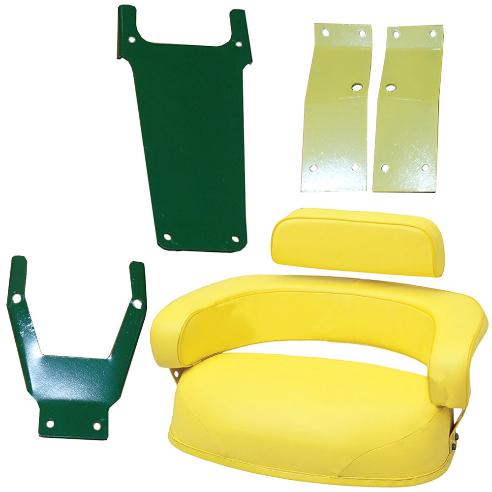 Seat Cushion Set w/ Bracket Fits John Deere Replaces AR59680
