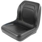 18" Black Vinyl Seat Fits John Deere Replaces AM126149