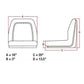 Universal Compact Tractor Seat with Brackets Fits Kubota Fits Ford Satoh Iseki