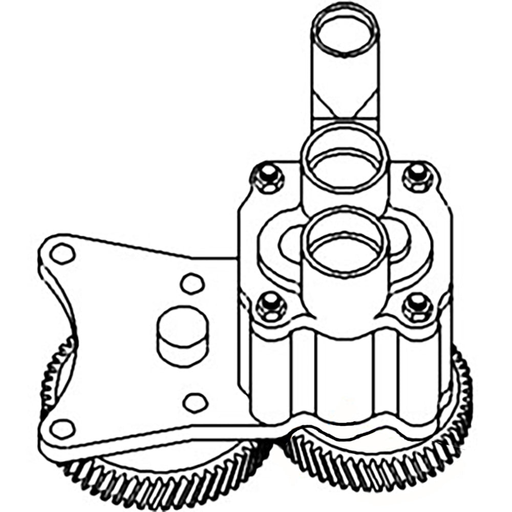 VPD1055 New Engine Oil Pump Fits Case-IH Tractor Models 385 395 454 464 +