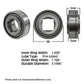 Disc Bearing Fits Universal Products Replaces W208PP8-I