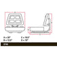W316YL Universal Replacement Yellow Tractor Seat Fits Hesston Fits John Deere