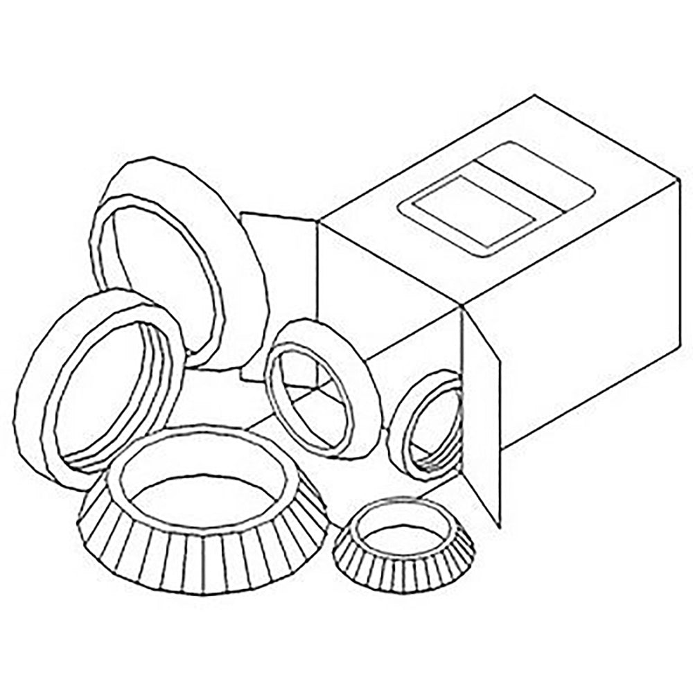 WBKJD10 New Wheel Bearing Kit Fits John Deere 7450 7455 7460 410 500 5...