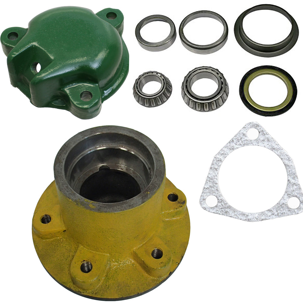 A1555R Complete Wheel Bearing Hub Cap Gasket Kit Fits John Deere 1520 2510 3010