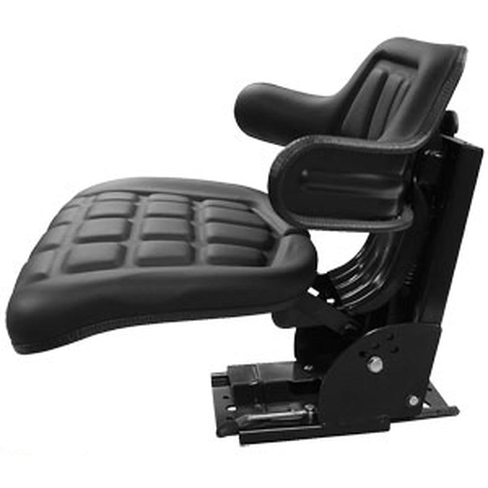 REPLACEMENT TRACTOR FLIP UP SEAT Fits John Deere WITH SLIDE TRACKS & SUSPENSION