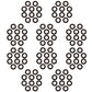 100 Grease Seals 1.249" x 1.983" on Hub Wheel for 2000 lb Trailer Axle 12192TB