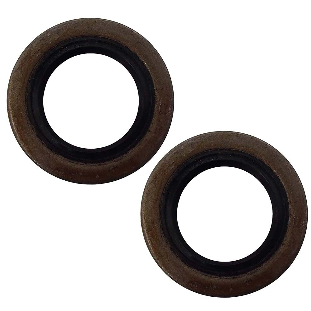 Two Hub Grease Seals Double Lip Fits TruRyde 34823 Fits Chicago Rawhide 12407