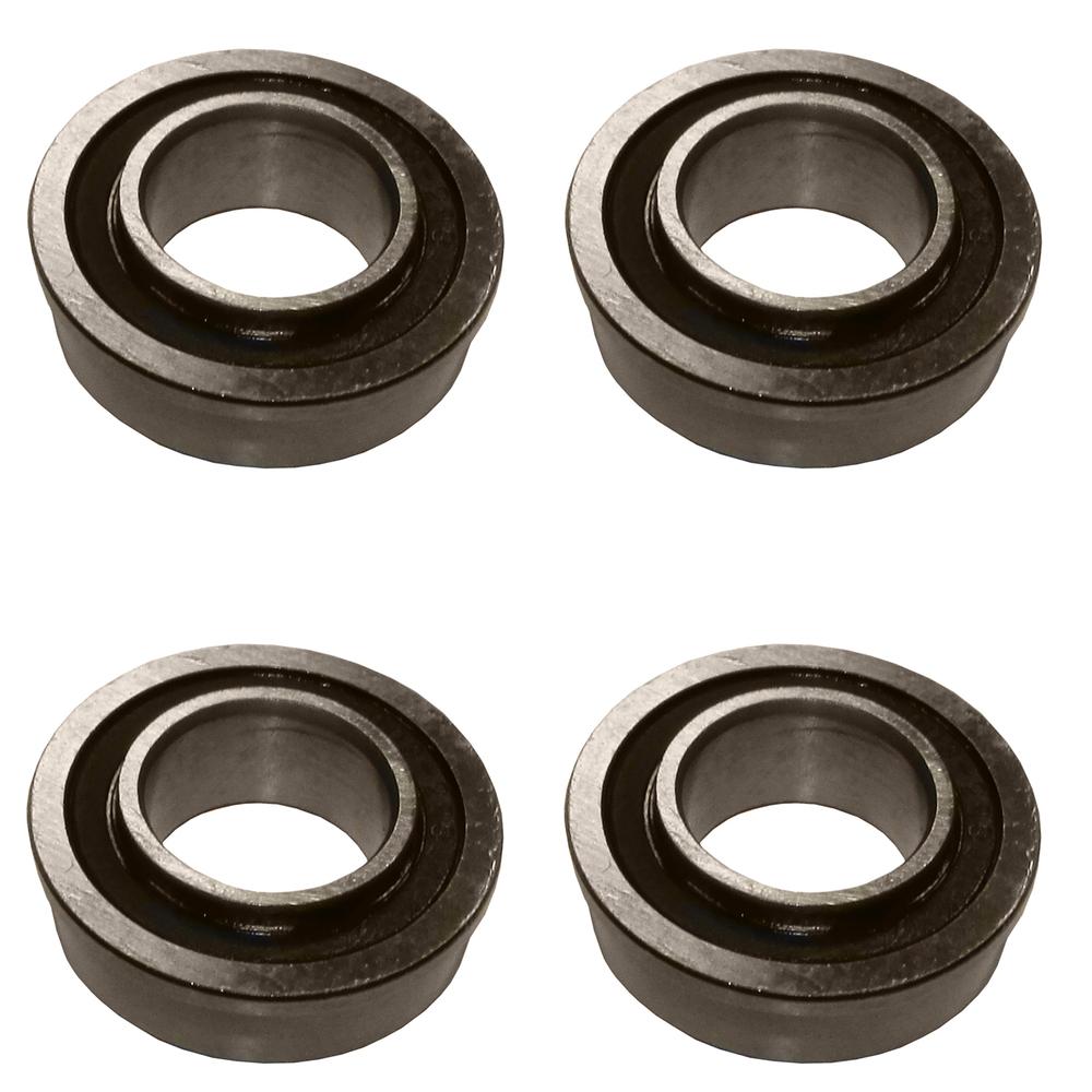 4 Flanged Wheel Bearings 1-3/8"OD 3/4"ID for Go-Karts Wagons Lawnmowers & More