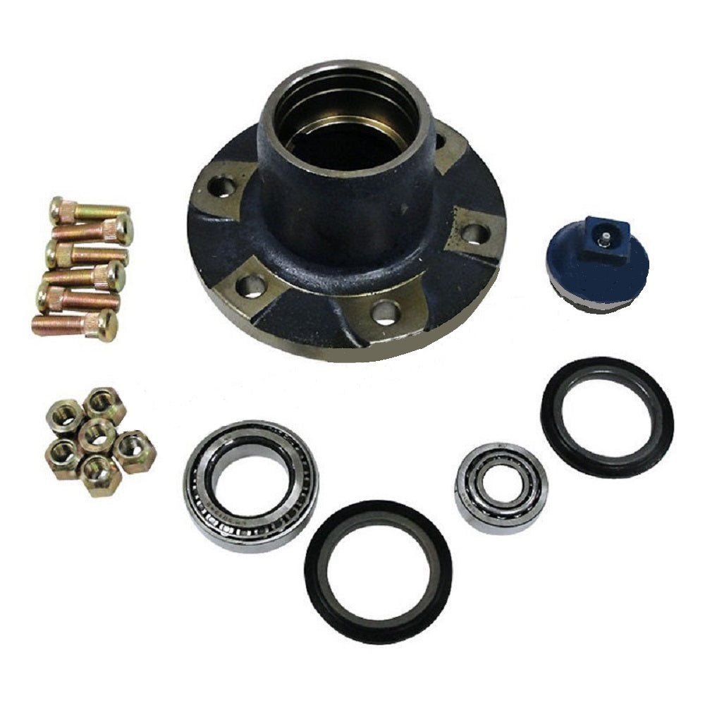 Front Wheel Hub Kit C9NN1104D Fits Ford New Holland with WBKFD6 Bearing Set