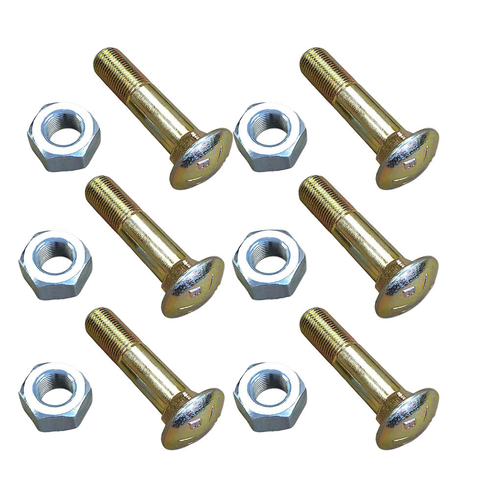 Qty 6: Rim Bolt with Nut Fits Ford/New Holland Replaces 33806S34