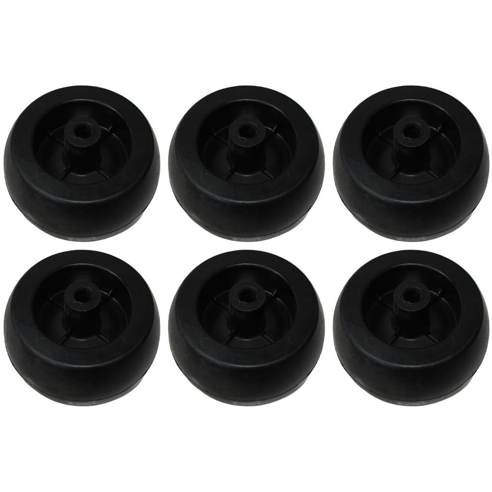 (6) Plastic Deck Wheel Fits Cub Cadet 38" 40" 50" Decks 734-04039A 734-3058