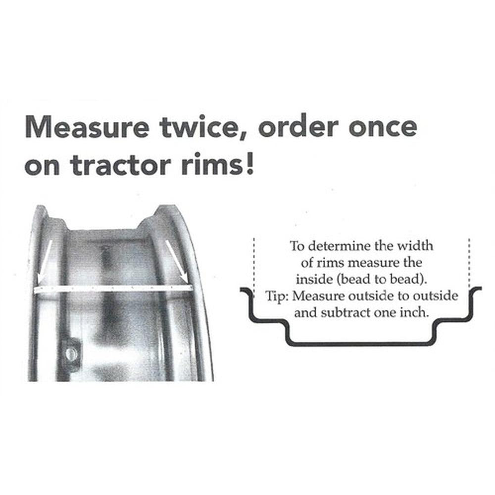 PAR11284 Rim Power Adjust Wheel 11 X 28 Fits Allis Chalmers