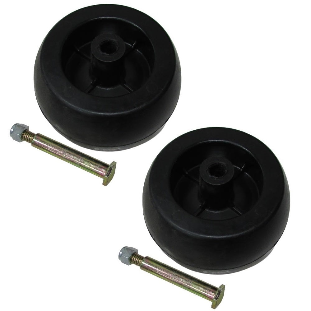 2(Two)Deck WheelsW/Bolt &NutCompatibleWithCRAFTSMANHUSQVARNAPOULAN174873 133957