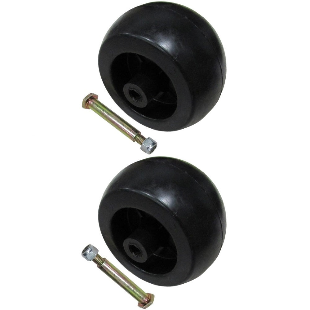 2 H/D Deck Wheels & Shoulder Bolts for AYP MTD Fits JD Lawn & Garden Equipment 1