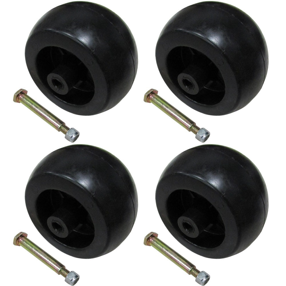 (Pack of 4) HD Deck Wheels for AYP 133957, 532133957, 539107610 & Encore 31997