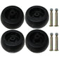 4 Mower Deck H/D Wheels & Bolts for 193406 Fits Cub Cadet LT1050 RZT50 RZT54 SLT