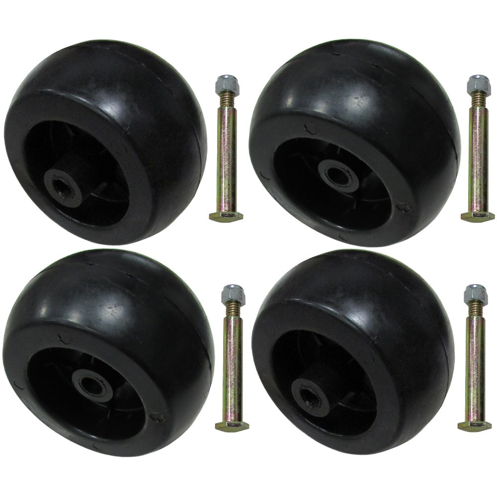 (Pack of 4) HD Deck Wheels for AYP 133957, 532133957, 539107610 & Encore 31997