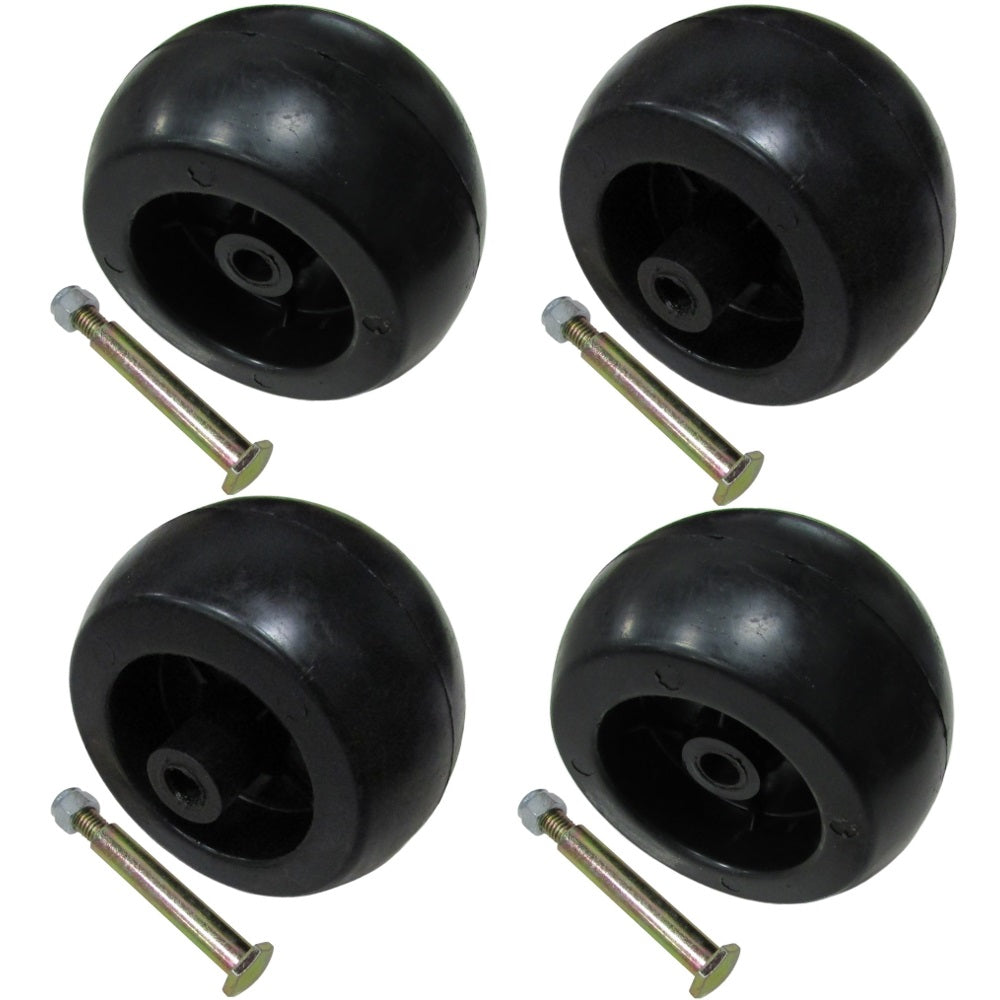 4 Deck Wheels Fits Cub Cadet 734-04155 Deck Wheel 1/2 Offset Hub