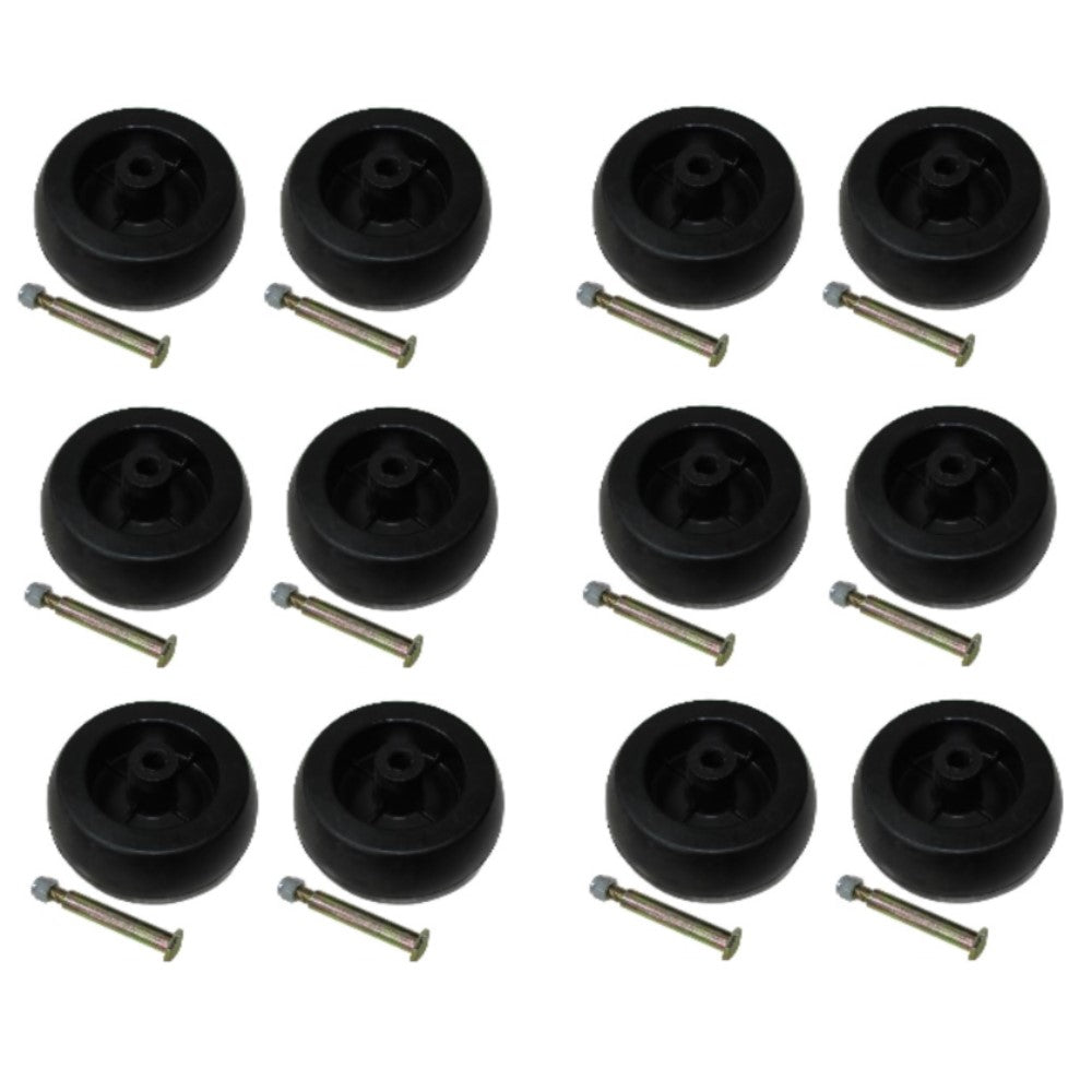 Qty 12: Deck Wheel Kit  Fits John Deere Replaces AM116299