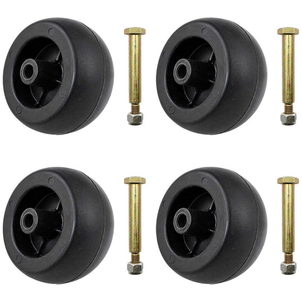 4 Deck Wheels Fits Cub Cadet 734-04155 Deck Wheel 1/2 Offset Hub