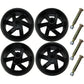 Qty 4: Spoked Deck Wheel Kit Fits AYP Replaces 174873