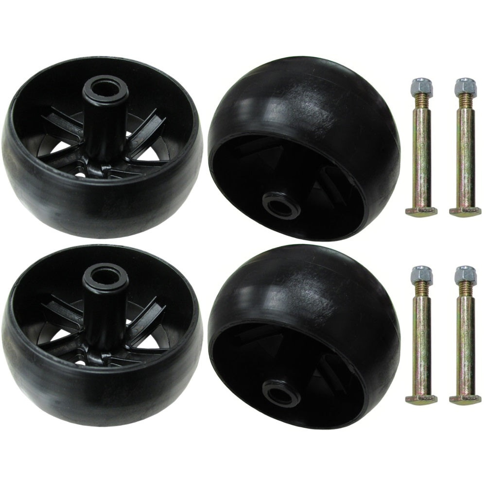 Qty 4: Spoked Deck Wheel Kit Fits AYP Replaces 174873