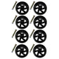 (8) Deck Wheels Fits Electrolux Fits Poulan Fits Husqvarna 532133957 532174873