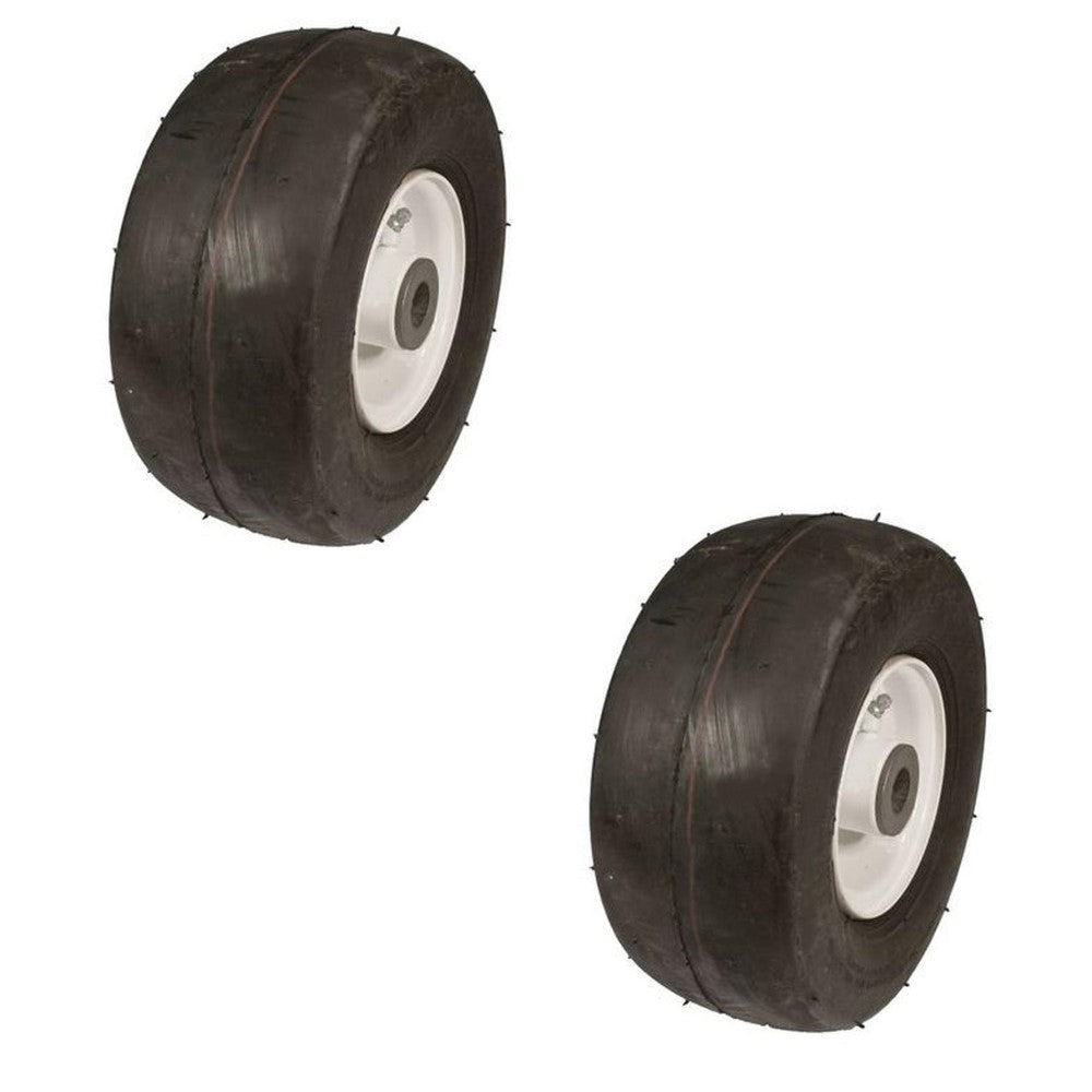 (2) Run Flat Tire Assembly 9-3.50-4 fits Gravely/Areins: 07130100, 045205 (B44)