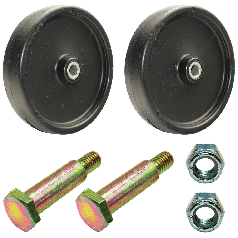 Deck Wheels with Hardware Fits Universal Products Replaces 050328BUSHING
