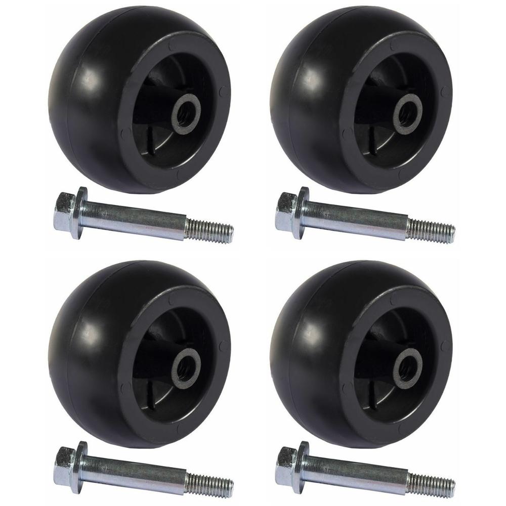 Qty 4: Deck Wheel w/ Bolt
 Fits Bad Boy Replaces 018-0010-00