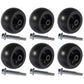 6 PK Deck Wheels With Bolts Fits Bad Boy 018-0010-00 022-1000-00 022-5234-98