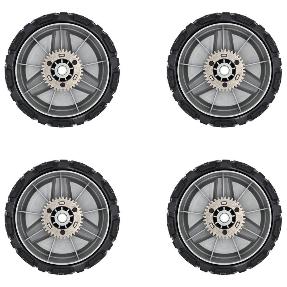 Qty 4: Drive Wheels
 Fits Troy Bilt Replaces 490-322-0013