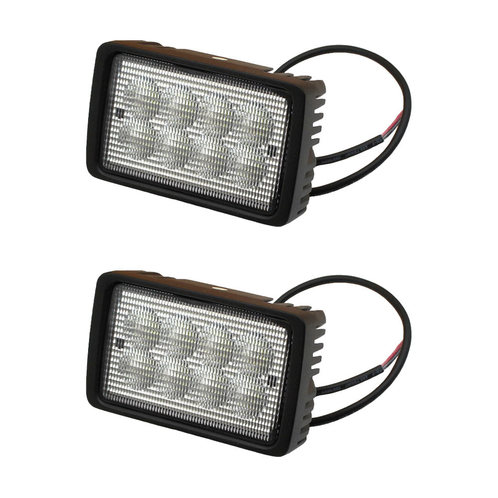 Qty 2: Rectangle LED Flood Work Lamp Fits Case Replaces 1312047C91