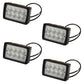 (4) Rectangle LED Flood Work Lamps 1312047C91 Fits Case-IH 305 310 315 335