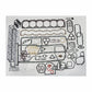 WN-RG27877-PEX Overhaul Gasket Set, Premium Fits John Deere 790 792 4250 4440