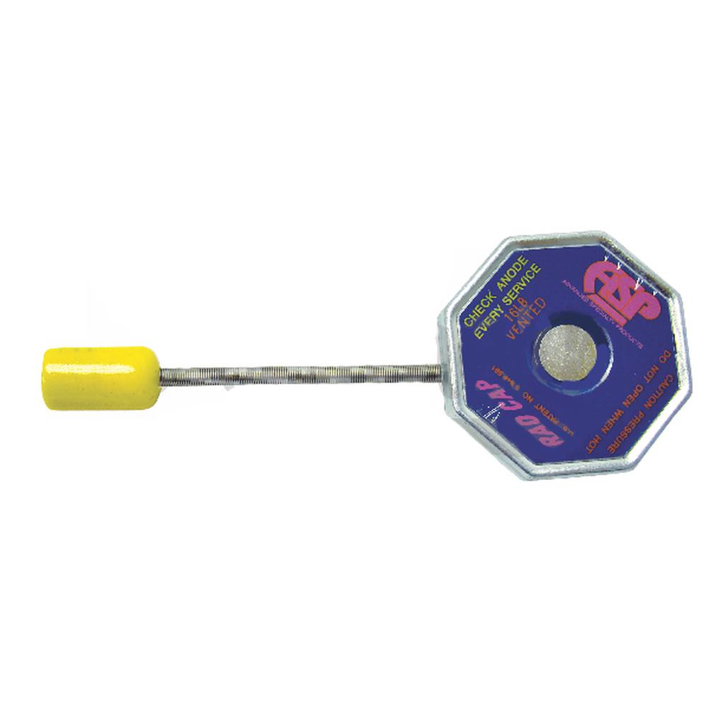 Z17700 Radiator Cap - 16 Lb PSI Automotive Cap With Sacrificial Anode